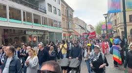 Mass Protests in Malmö (Sweden) Israel’s Eurovision Entry.