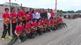 Dragon boat festival held in Prague