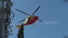 Spain: Person Air-lifted to Hospital After Falling into Ravine