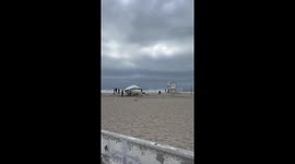 Migrants crash boat on Shore Ocean Beach San Diego CA