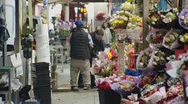 DTLA Flower District Preps For Busy Mother's Day Morning