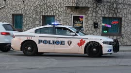 Canada: Windsor Police on the scene of the Pro-Palestinian Protest