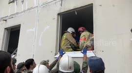 Man saved from collapsed building after Ukrainian drone attack