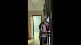 Man With Mask Scares Kids