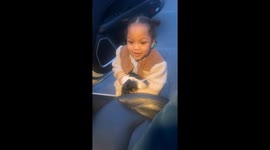 Little girl offers a safe haven for a canine castaway