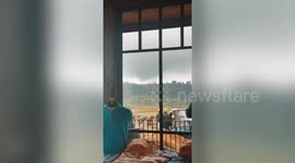 Golfers flee tornado in Missouri, USA