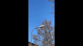 Man discovers an unexpected melody hidden within a neighborhood's lamp post