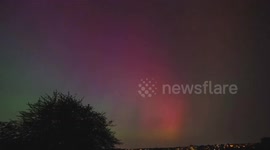 Strong Solar Storm Produces Northern Lights 4
