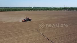Optimized irrigation methods aid spring farming in China's Jilin