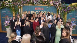 Group Shot During Netflix Bridgerton Season 3 Premiere in NYC