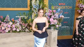 Hannah Dodd attends Netflix Bridgerton Season 3 Premiere at Alice Tully Hall in New York