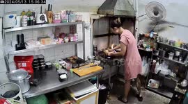 Close Call With Falling Ceiling Plank