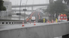 Humanitarian Corridor Opened to Ease Vehicles Passage During Flood in Porto Alegre, Brazil