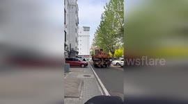 Family hires crane to lift woman to 7th-floor flat as walking was 'too stressful'