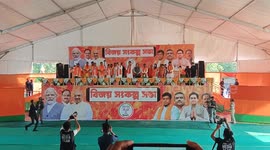 India: Amit Shah election campaign rally in Bongaon