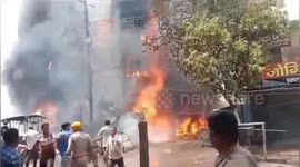 India: A massive fire in mini mall located on Northern India