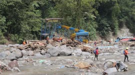 Search for 59 people who died as a result of the flood disaster in West Sumatra, Indonesia