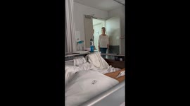Heartwarming scenes as family meets their newborn grandchild