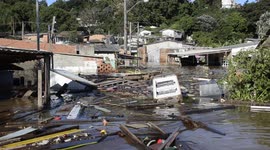 Brazilian Army and Fisherman Providing Support and Help to Flood Victims in Porto Alegre