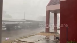 Raging storm batters buildings as Thailand enters monsoon season