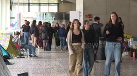 Belgium: Students combine Nakba observance with ongoing climate action occupation