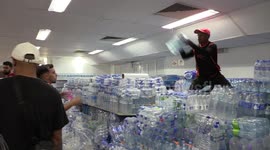 Brazil: Donations for flood victims are received at the Sao Paulo team stadium
