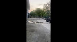 Bicycle drifting mishap: younger brother's daring stunt ends in tears