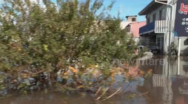 Brazil: Brazilian emergency workers helping flood victims following heavy rains in south