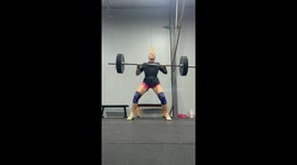 'Bail or Rest?' - Woman wiped out while attempting a 145-pound power clean