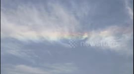 Rare Spectacular Circum Horizontal Arc Brightens Sky in Beijing, China