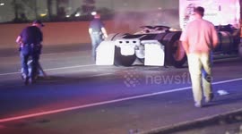 Motorists pulled from vehicles in Los Angeles after police pursuit results in crash