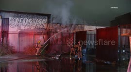 USA: Commercial Fire in Boyle Heights, LA