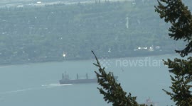 Archive footage: Wildfire Smoke Smothers Vancouver, BC, Canada