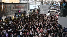 Delays from Waterloo due to someone crossing the line near to Wimbledon