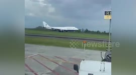 Boeing 747 makes emergency landing at Indonesia airport due to engine fire