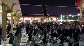 Protesters join funeral for Thai hunger strike protester 'Bung' in Thailand
