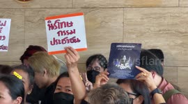 Activists hold rally at Bangkok Parliament following hunger strike death of jailed anti-monarchy activist