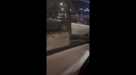 Dramatic video as family rush to gas station to shelter from deadly tornado in Houston