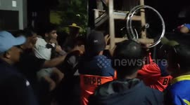 Hundreds of elderly residents, people with disabilities and pregnant women were evacuated due to the eruption of Mount Ibu and the ejection of volcanic ash as high as 5,325 meters