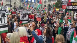 Pro-Palestine and pro-Israel protesters face off