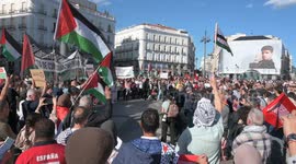 Spain: Pro-Palestine Demonstration in Madrid