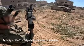 Palestine: Operations of the 7th Brigade in the area of Jabalia