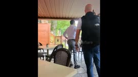 A Bear Decided to Join Us for Lunch