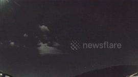 Glorious shooting star whizzes across night sky above Spain and Portugal