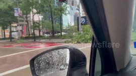 Severe storms and possible tornado cause significant damage in downtown Houston