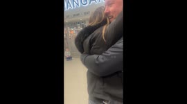 Long-distance dad races home to comfort his son after a family tragedy