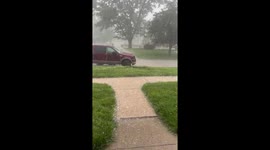 Hailstorm hits Winterset, Iowa