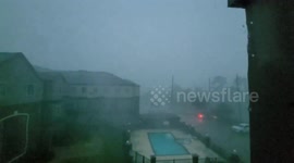 Unprecedented storm strikes Houston: intense rain and thunderstorm causes total blackout