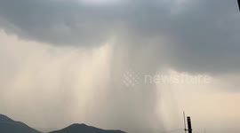 Spectacular Virga clouds captured over China during sudden hailstorms