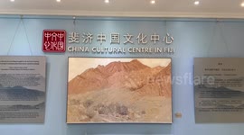 Xinjiang-themed Chinese oil paintings on display in Fiji